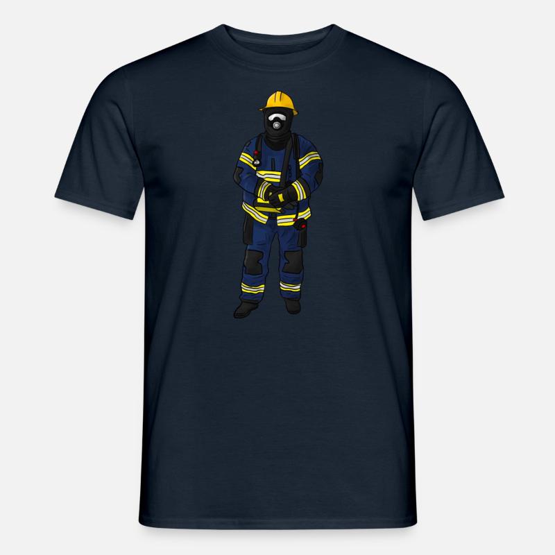 Feuerwehrmann Ausrüstung - Männer T-Shirt - Navy