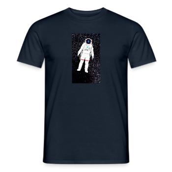 Un astronaute dans l’espace - T-shirt homme - marine - Devant - AI Model Male 178 light (178cm)
