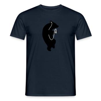 The bear grooves - Men's T-Shirt - navy - Front - AI Model Male 178 light (178cm)