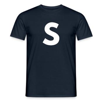 S - Männer T-Shirt - Navy - Vorne - AI Model Male 178 light (178cm)