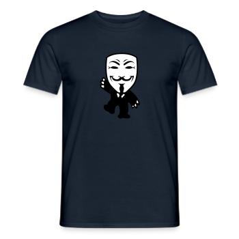 anonymous - Männer T-Shirt - Navy - Vorne - AI Model Male 178 light (178cm)