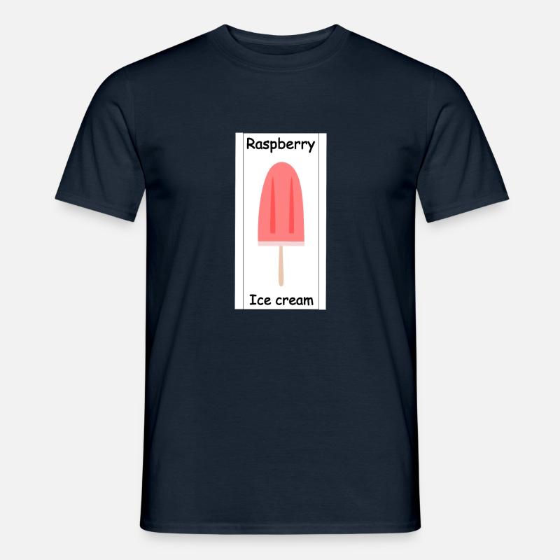 Raspberry Ice cream - Men’s T-shirt - navy