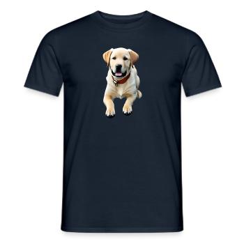 Labrador Retriever - Men's T-Shirt - navy - Front - AI Model Male 178 light (178cm)