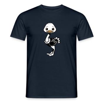 Strauss emu baby - Men's T-Shirt - navy - Front - AI Model Male 178 light (178cm)