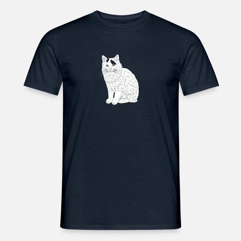 Türkisch Van Katze - Männer T-Shirt - Navy