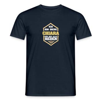 Geschenk für Chiara - Männer T-Shirt - Navy - Vorne - AI Model Male 178 light (178cm)