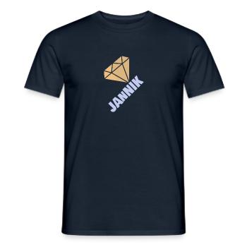 Jannik - Men's T-Shirt - navy - Front - AI Model Male 178 light (178cm)
