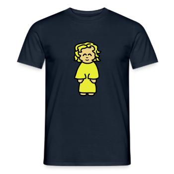 girl - T-shirt homme - marine - Devant - AI Model Male 178 light (178cm)