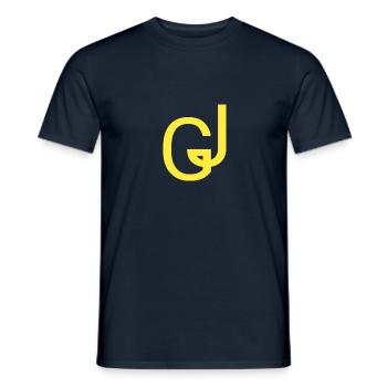 GJ Gilet Jaune Soutien - T-shirt homme - marine - Devant - AI Model Male 178 light (178cm)
