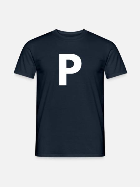 P - Men's T-Shirt - navy
