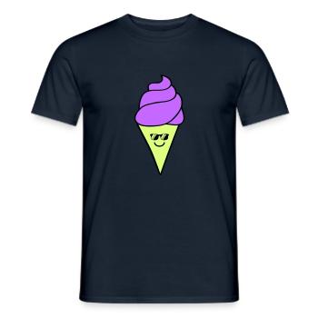 Icecream - Men's T-Shirt - navy - Front - AI Model Male 178 light (178cm)