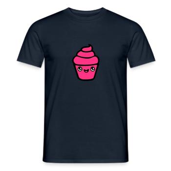 kuchen kawaii cupcake muffin kuchen konditor manga - Männer T-Shirt - Navy - Vorne - AI Model Male 178 light (178cm)