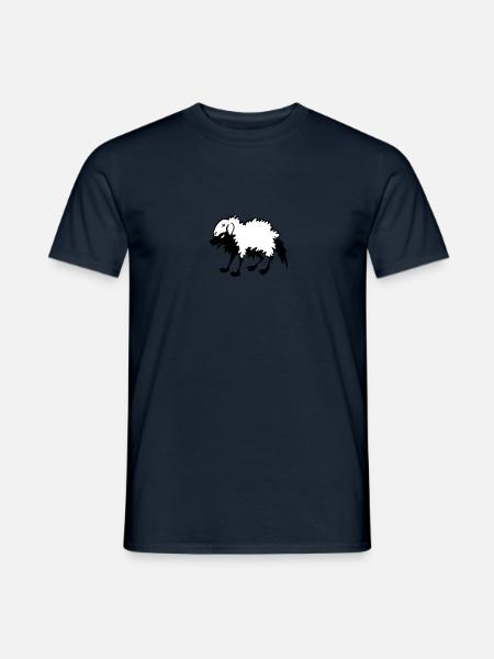 Wolf im Schafspelz - Männer T-Shirt - Navy
