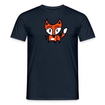 Kleiner Fuchs 3 - Männer T-Shirt - Navy - Vorne - AI Model Male 178 light (178cm)