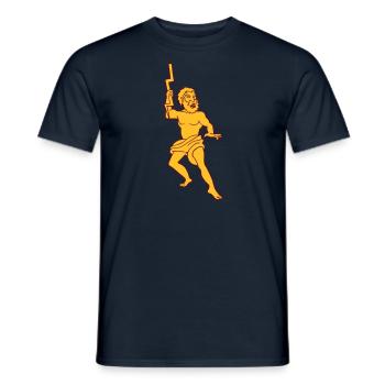Zeus Jupiter mythologischer Gott des griechischen - Männer T-Shirt - Navy - Vorne - AI Model Male 178 light (178cm)