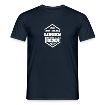 Lorien - Männer T-Shirt - Navy - Vorne - AI Model Male 178 light (178cm)