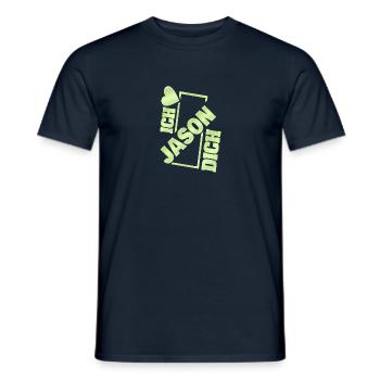 Gift for Jason - Men's T-Shirt - navy - Front - AI Model Male 178 light (178cm)