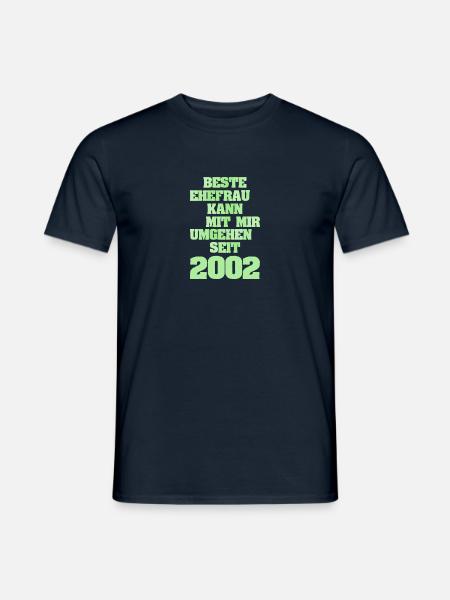 Frau 2002 - Männer T-Shirt - Navy