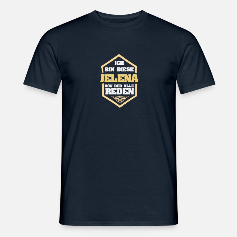 Jelena als Rufname - Männer T-Shirt - Navy