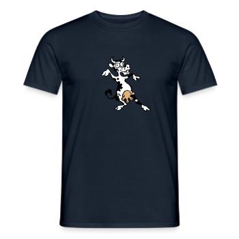 Bekloppte Kuh - Männer T-Shirt - Navy - Vorne - AI Model Male 178 light (178cm)