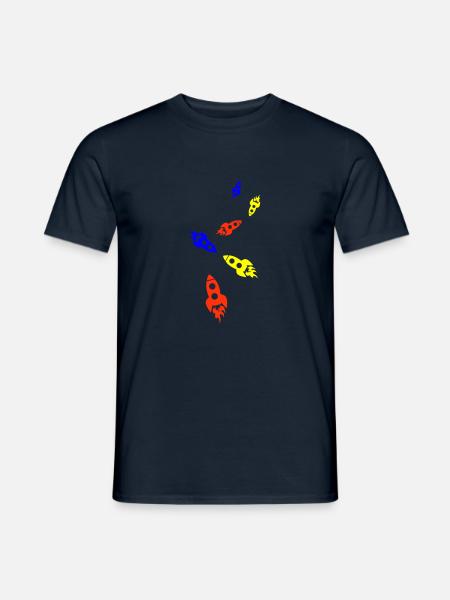 Rocket symbol - Men's T-Shirt - navy