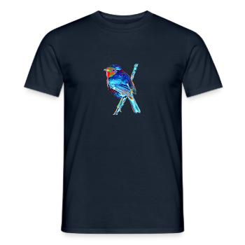 A colorful bird for the day, A732162 - Men's T-Shirt - navy - Front - AI Model Male 178 light (178cm)
