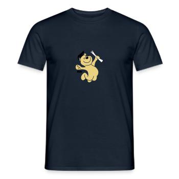 diploma bear (3f) - Men's T-Shirt - navy - Front - AI Model Male 178 light (178cm)