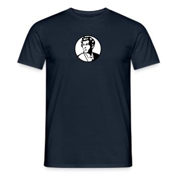Heinrich Heine - Männer T-Shirt - Navy - Vorne - AI Model Male 178 light (178cm)