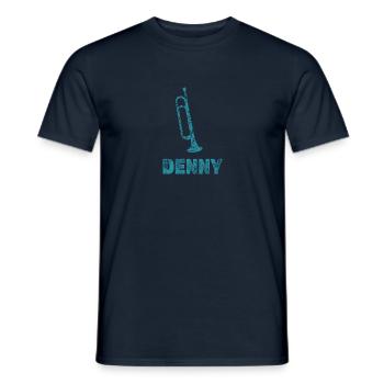 Blasmusik Denny - Männer T-Shirt - Navy - Vorne - AI Model Male 178 light (178cm)