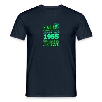 abgeschlossen 1955 - Männer T-Shirt - Navy - Vorne - AI Model Male 178 light (178cm)