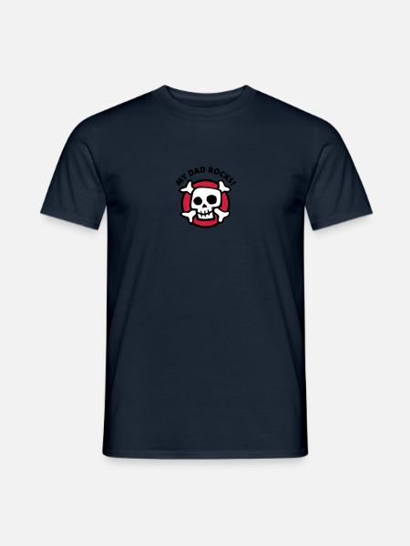 my_dad_rocks_3c - Men's T-Shirt - navy