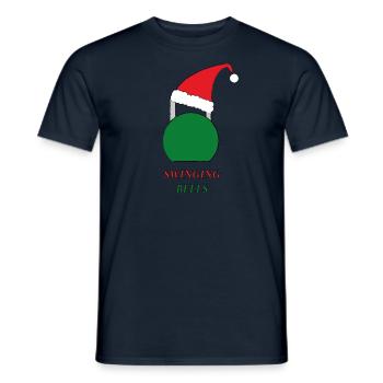 Swinging Bells - Men's T-Shirt - navy - Front - AI Model Male 178 light (178cm)