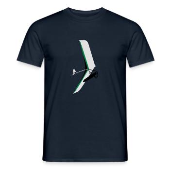Hängegleiter / Hangglider / Drachen Atos - Männer T-Shirt - Navy - Vorne - AI Model Male 178 light (178cm)
