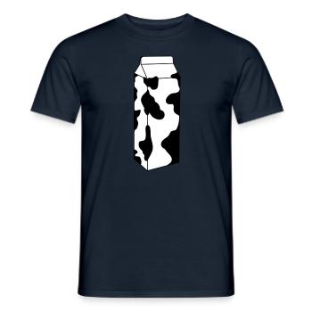 Milk - Men's T-Shirt - navy - Front - AI Model Male 178 light (178cm)
