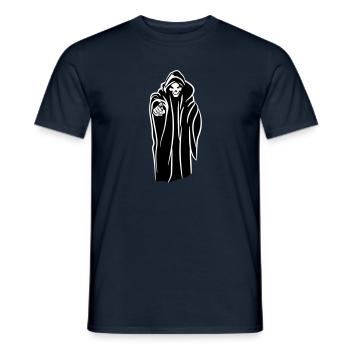 Der Tod kapuze böse - Männer T-Shirt - Navy - Vorne - AI Model Male 178 light (178cm)