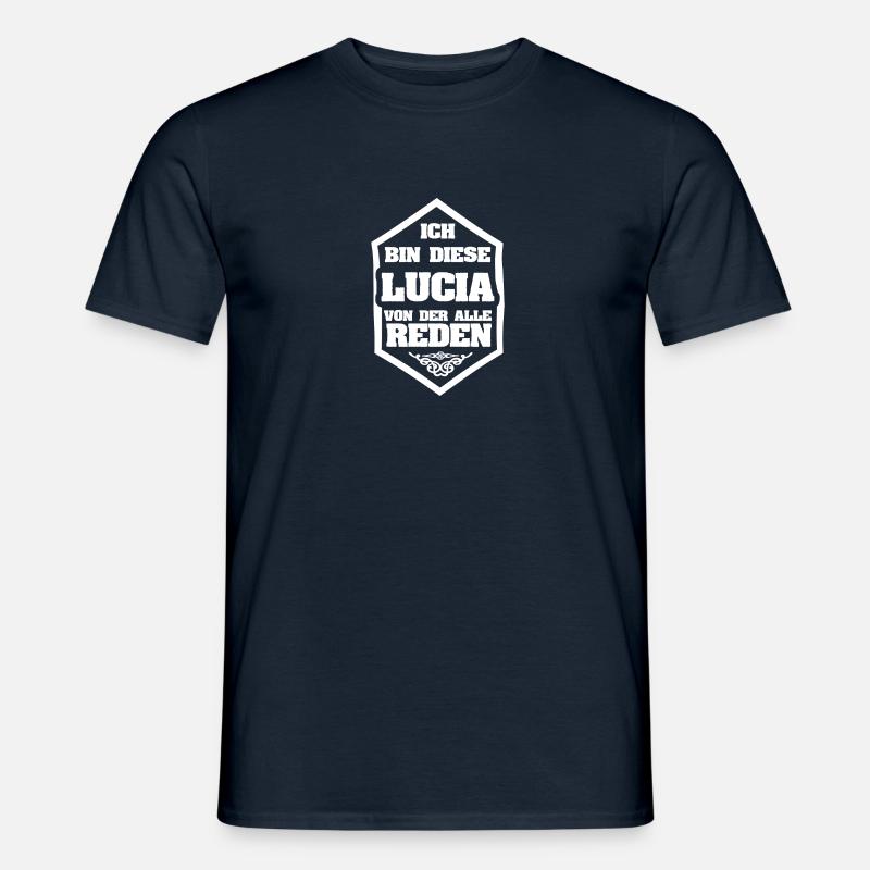 Lucia als Rufname - Männer T-Shirt - Navy