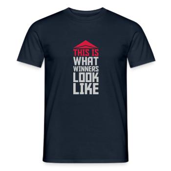 What Winners Look Like - Männer T-Shirt - Navy - Vorne - AI Model Male 178 light (178cm)