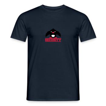 Security Muscle Penguin - Men's T-Shirt - navy - Front - AI Model Male 178 light (178cm)