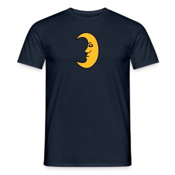 moon - Men's T-Shirt - navy - Front - AI Model Male 178 light (178cm)