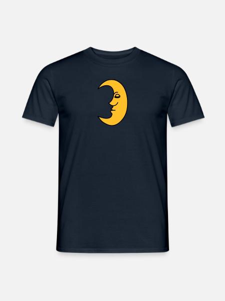 moon - Men's T-Shirt - navy