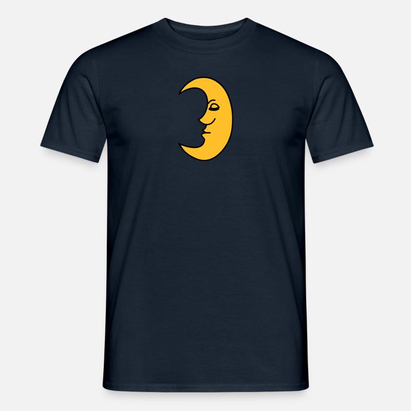 Mond - moon - Männer T-Shirt - Navy