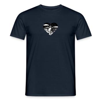 Mein Herz schlägt für die Schweiz - Männer T-Shirt - Navy - Vorne - AI Model Male 178 light (178cm)