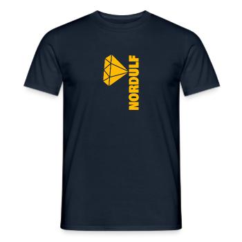 Nordulf als Edel - Männer T-Shirt - Navy - Vorne - AI Model Male 178 light (178cm)