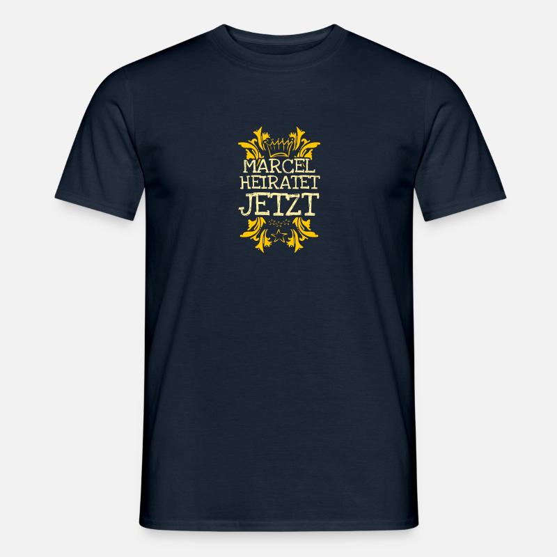 Bachelor Marcel - Männer T-Shirt - Navy