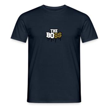The Boss Rich Money Dollar Graffiti - Männer T-Shirt - Navy - Vorne - AI Model Male 178 light (178cm)