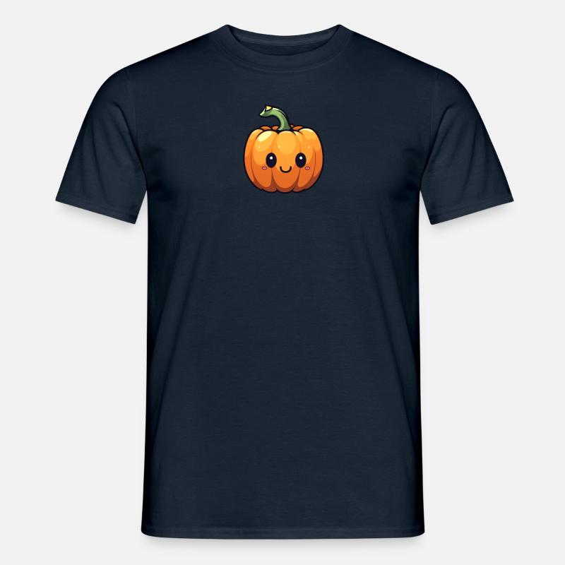 Pumpy the friendly pumpkin - Männer T-Shirt - Navy