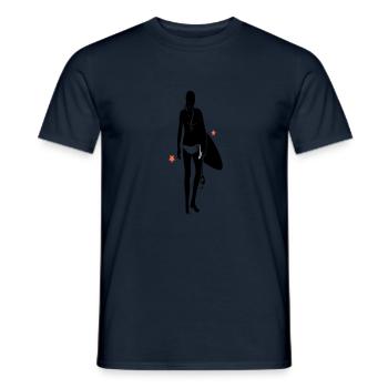 Surferin - Männer T-Shirt - Navy - Vorne - AI Model Male 178 light (178cm)