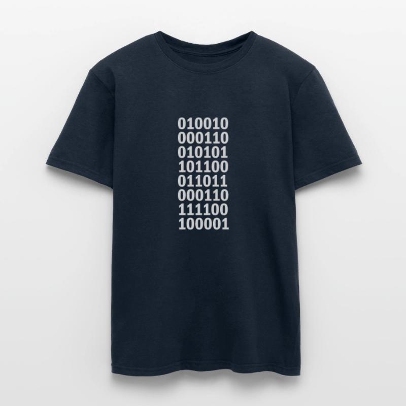 Langage de programme de code binaire T-shirt homme