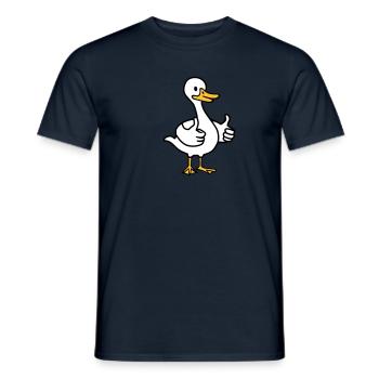 Goose - Men's T-Shirt - navy - Front - AI Model Male 178 light (178cm)