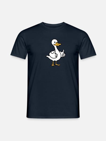 Gans - Männer T-Shirt - Navy